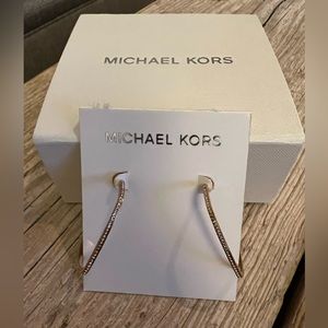 Michael Kors Rose-Gold Hoop Earrings. MKJ4594791